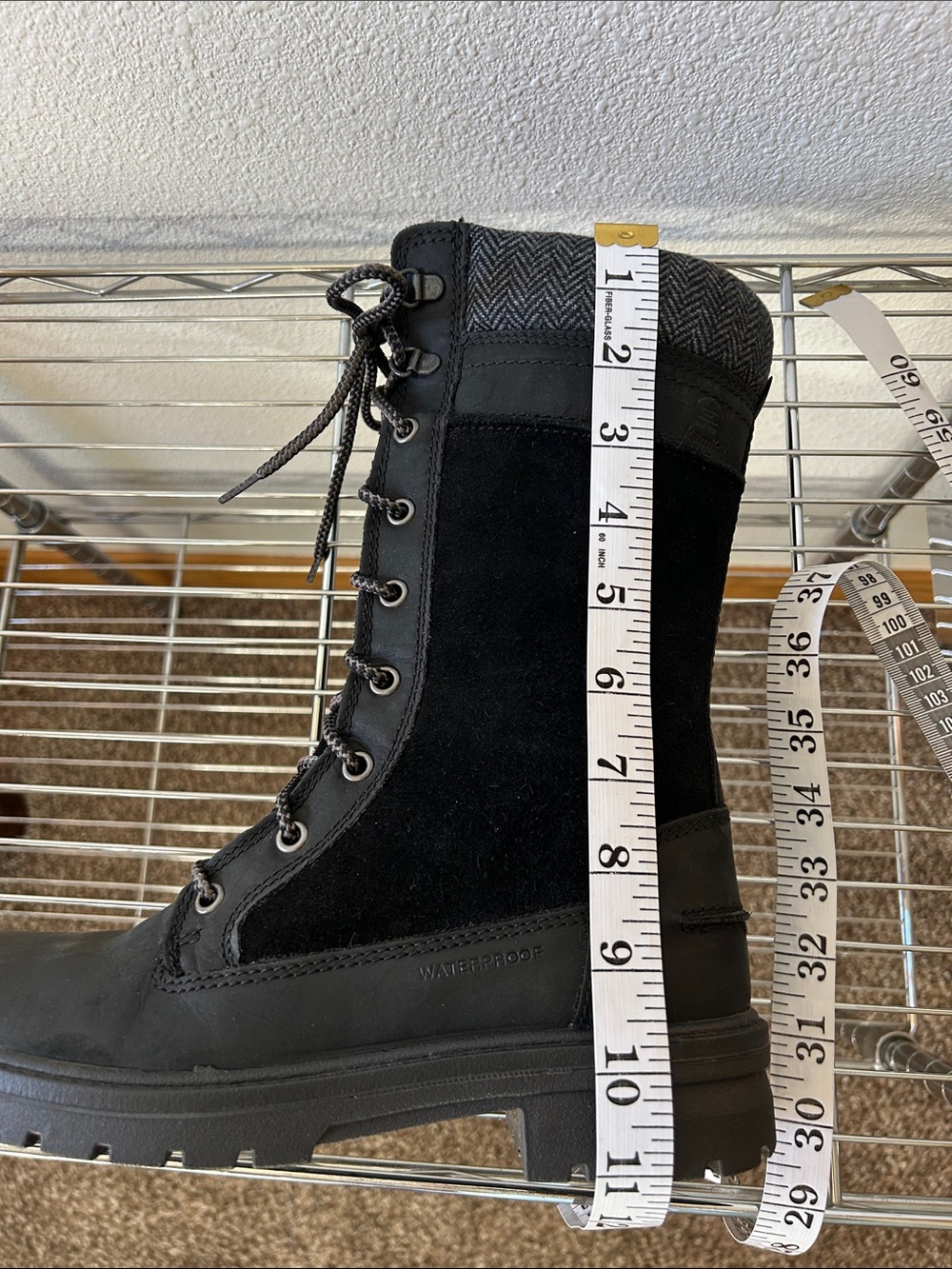 New Kamik Rogue9 Black Lace-Up Women's Waterproof Boots, Size 8 - Picture 14 of 14